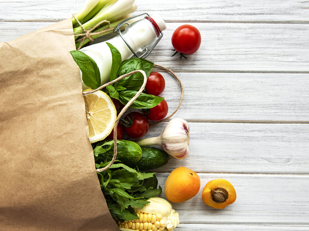 Image de fruits et légumes, pour un programme de nutrition