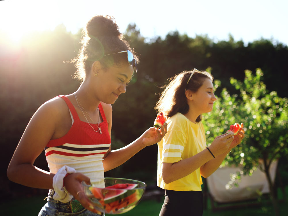 Enfants suivant un programme de nutrition